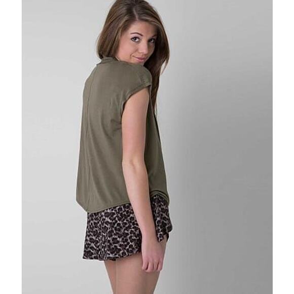 Free People We The Free Flowing Cowl Draped Neck Cotton & Modal Fantasy Blouse - Picture 3 of 9